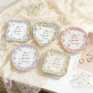 New Grandma Ring Dish, First Time Grandma Gift, Mothers Day Gift for Nanny, Pregnancy Announcement to Grandparents,Grandma-to-be Ring Holder