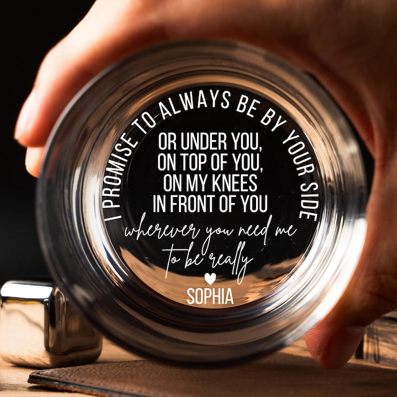 Personalized Funny Whiskey Glass for Him, Valentines Day Gift for Husband Birthday Gifts for Boyfriend Anniversary Gifts for Him Vday Gift