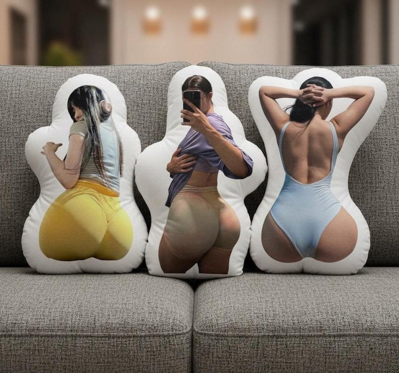 Customized hip pillow, Valentine's Day gift, a gift for him, a fun gift, a birthday gift, a personalized boyfriend gift Custom NFSW pillow