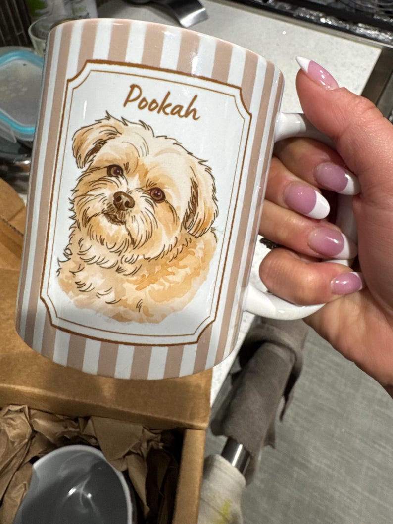 Custom Pet Mug, Personalized Dog or Cat Mug, Mug Gift for Pet Lovers, Custom Coffee Mug, Dog Mom Gifts, Cat Mom Gift