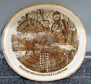 Engraved Photo Wood Chip - Hunting Photo - Fishing Photo - Hunting Gift Father's Day Gift