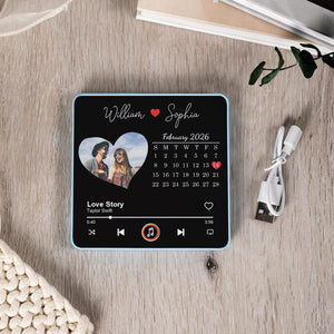 Personalized Fridge Music Magnet,Valentine s Day Gift for Her,Plays Custom Song,Gift for Him,Couples,Custom Photo Music Fridge Magnet