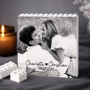 Custom Photo Building Block, Valentine's Day Gift for Him, Gamer Boyfriend Valentines Gift, Custom Photo Couple Gift, Anniversary Gift