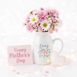Mothers Day Personalised Vase Gift,Birthday Gift for Mum , Grandparents Gift, Nan Gift, Gift for mum, Mothers Day Custom vase, Gift For Her