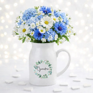 Mothers Day Personalised Vase Gift,Birthday Gift for Mum , Grandparents Gift, Nan Gift, Gift for mum, Mothers Day Custom vase, Gift For Her