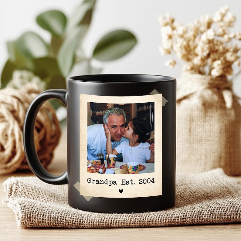 Personalized Vintage Mom And Kids Photo Ceramic Coffee Mug: Gift For Mom From Daughter, Mothers Day Gift