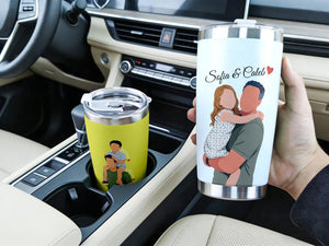 Custom Photo thermos for Dad, Gift for Father, Anniversary Text Cup