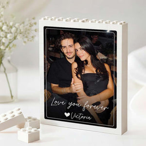 Personalized Couple Photo Building Block, Valentines Day Gift for Him, Couple Photo Puzzle Gift, Gift For Boyfriend Husband