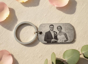 Photo Keyring Personalised Mother's Day Gift Nanny Stainless Steel - Custom Family & Couple Gift Nanna Keepsake Custom Present
