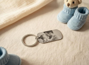Photo Keyring Personalised Mother's Day Gift Nanny Stainless Steel - Custom Family & Couple Gift Nanna Keepsake Custom Present
