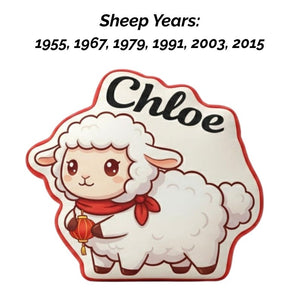 Personalized Horse Pillow Chinese New Year Zodiac Plush Custom Name Lunar Festival Decor Kids Room Gift for Lunar Near Year