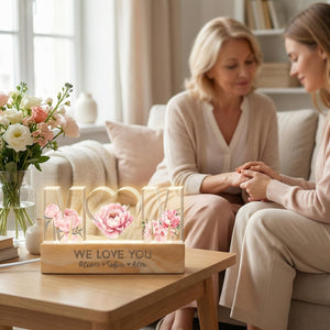 Personalized Mother's Day Name Lamp, Custom Acrylic Night Light