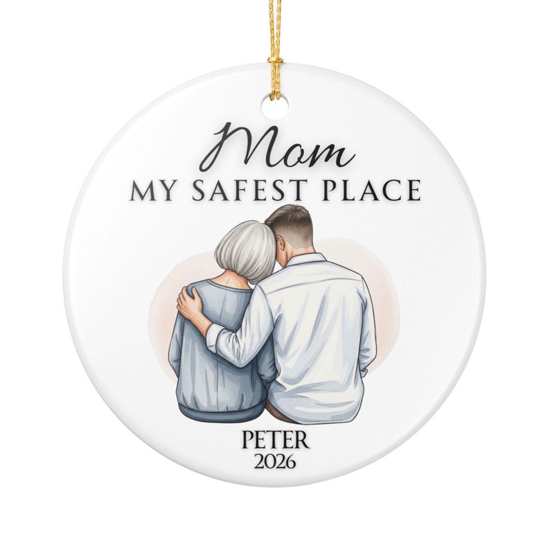 Thoughtful Gift Mom Ornament Keepsake, Gift for Mom From Son,Mothers day Gift, Boy Mom gift,Mother Son Ornament, Custom Name Senior Mom 2026