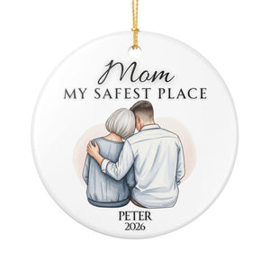 Thoughtful Gift Mom Ornament Keepsake, Gift for Mom From Son,Mothers day Gift, Boy Mom gift,Mother Son Ornament, Custom Name Senior Mom 2026