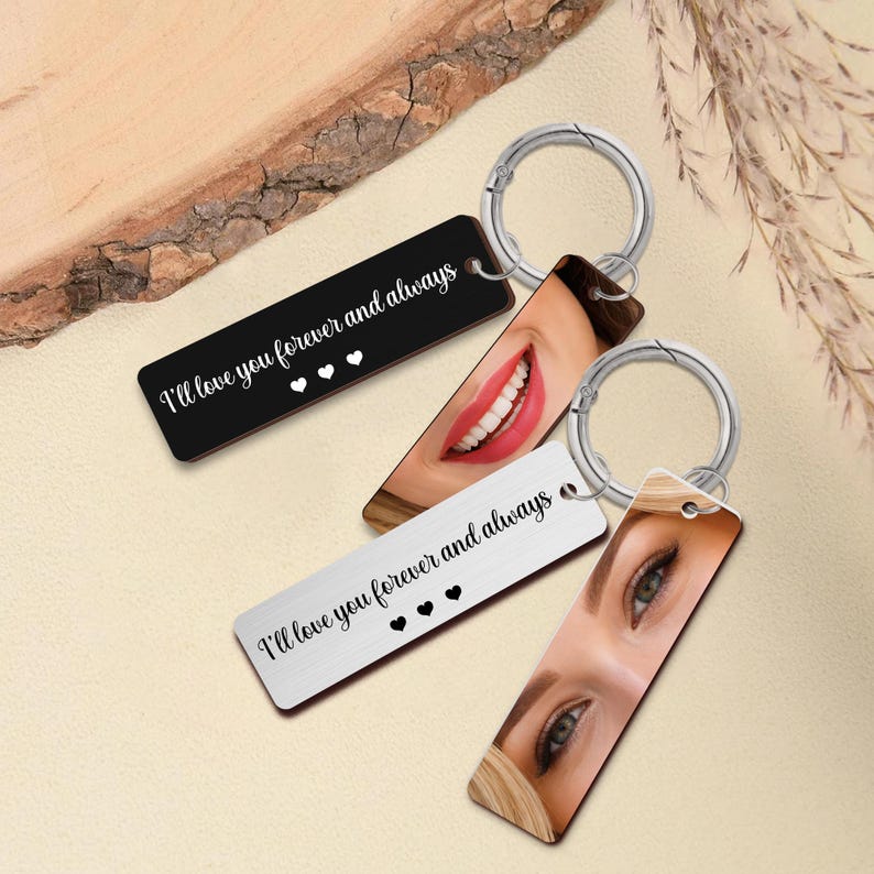 Personalized Eye Photo Aluminum Keychain,Drive Safe I See You Keyring,Custom Girlfriend Eye Picture Gift for Boyfriend, Valentine s Day Gift