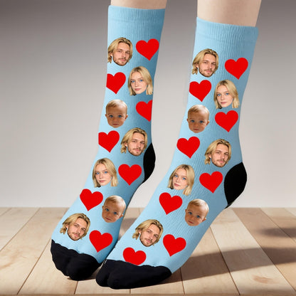 Custom Face Socks With Text,Custom Face Socks,Personalized Photo Socks,Custom Couple Socks,Face On Socks,Valentines Gifts for Best Dad Ever