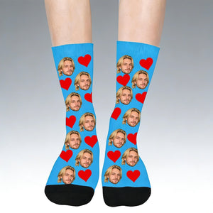 Custom Face Socks With Text,Custom Face Socks,Personalized Photo Socks,Custom Couple Socks,Face On Socks,Valentines Gifts for Best Dad Ever
