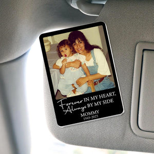 Personalized Memorial Photo Car Visor Clip: Loss Of Mom Dad Gift, Memorial Keepsake Gift, Sympathy Gift, Loss Of A Loved One Gift