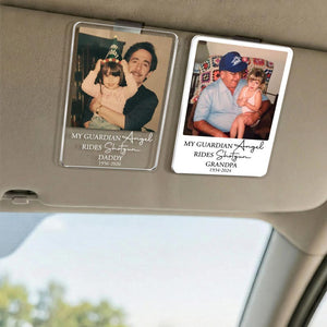 Personalized Memorial Photo Car Visor Clip: Loss Of Mom Dad Gift, Memorial Keepsake Gift, Sympathy Gift, Loss Of A Loved One Gift