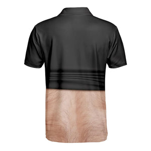 Funny Belly Polo Shirt for Men, Dad Bod Illusion Polo, Novelty Beer Belly Shirt, Hilarious Party Polo, Gag Gift for Dad Husband