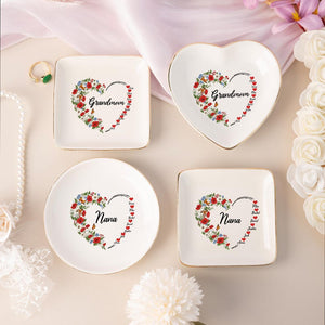 Personalised Mum Trinket Dish, Jewelry Dish For Mama, Kids Name Trinket Dish, Mothers Day Gifts, Gifts for Mum/Grandma/Nana, Mother Birthday Gift