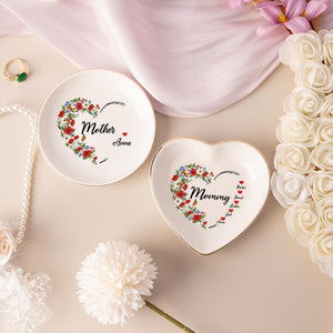Personalised Mum Trinket Dish, Jewelry Dish For Mama, Kids Name Trinket Dish, Mothers Day Gifts, Gifts for Mum/Grandma/Nana, Mother Birthday Gift
