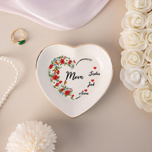 Personalised Mum Trinket Dish, Jewelry Dish For Mama, Kids Name Trinket Dish, Mothers Day Gifts, Gifts for Mum/Grandma/Nana, Mother Birthday Gift