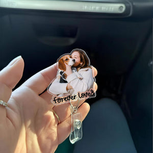 Custom Photo Badge Reel, Personalized Retractable ID Holder