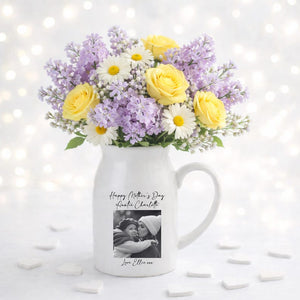 Personalised Vase, Mothers Day Gifts, Gift For Her, Gift For Mum, Photo Gifts, Ceramic Vase, Personalised Gifts, Custom Gifts, Mum Gifts