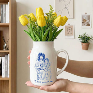 Photo Gift for Mom, Flower Vase for Mom, Custom Photo Mother of The Groom, Mother of the Bride Photo Gifts,Birthday Gifts for Mom Photo Gift