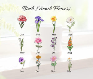 Personalized Birth Flower Mugs, Grandma's Garden Mug- Personalized Gift for Mom - Appreciation Gifts- Gift from the Child