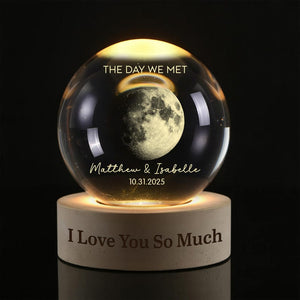 Custom Moon Phase by Date LED Night Light: Custom Couple Moon Phase Gift, Anniversary Gift, Valentine's Day Gift For Couple, Birthday Gift