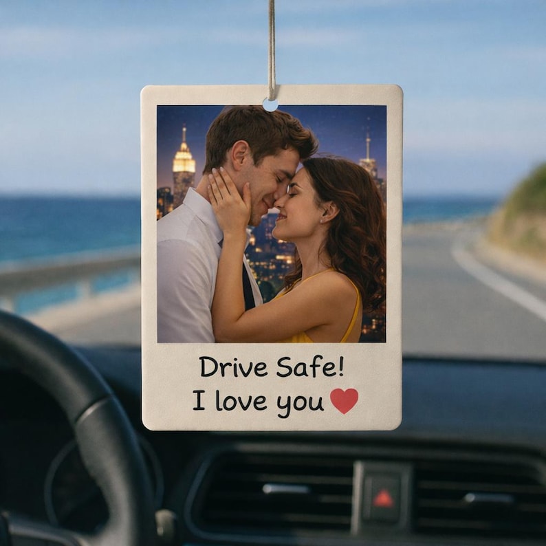 Custom Car Air Freshener Family Friends Girlfriend Boyfriend Gift for birthday mother's day father's day Goodie Bag date night gift