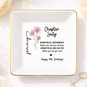 60th Birthday Gifts For Women, Personalized 60th Birthday Jewelry Tray, 1966 Birthday Gift, Sixtieth Birthday Gift For Her