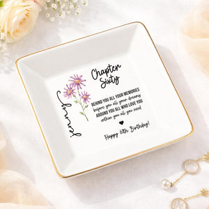60th Birthday Gifts For Women, Personalized 60th Birthday Jewelry Tray, 1966 Birthday Gift, Sixtieth Birthday Gift For Her