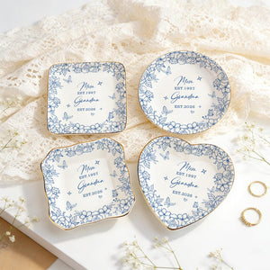 New Grandma Ring Dish, First Time Grandma Gift, Mothers Day Gift for Nanny, Pregnancy Announcement to Grandparents,Grandma-to-be Ring Holder