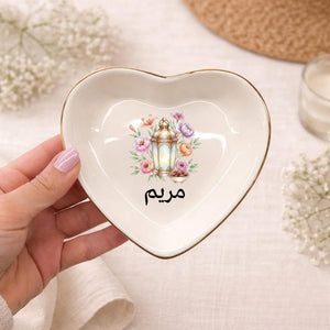 Personalized Ramadan Trinket Dish, Muslim Ring Dish, Eid Mubarak Jewelry Dish, Custom Ramadan Gifts, Eid Gifts for Her, Gift for Muslim