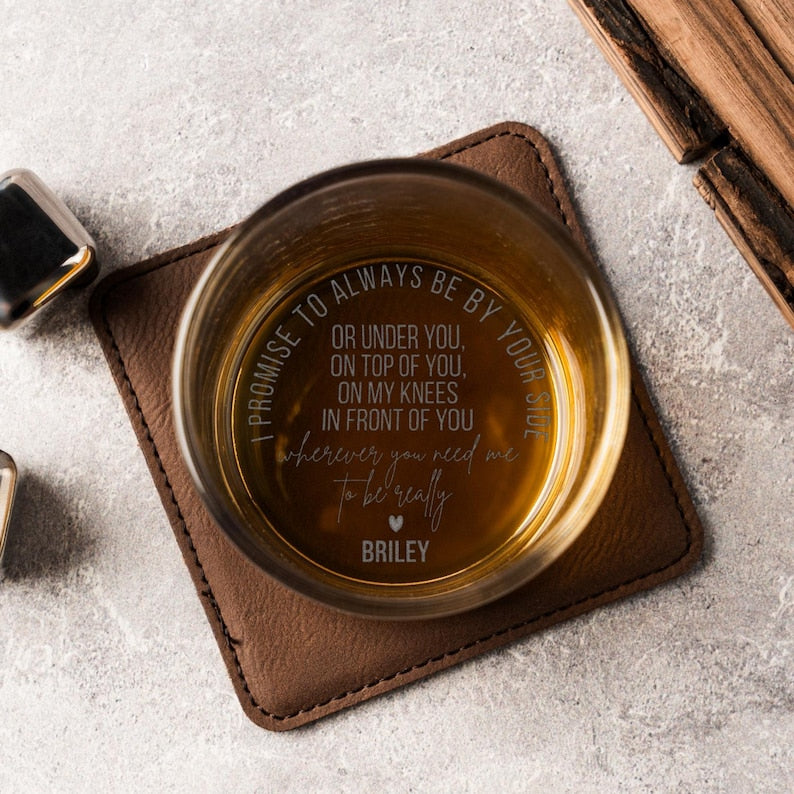 Personalized Funny Whiskey Glass for Him, Valentines Day Gift for Husband Birthday Gifts for Boyfriend Anniversary Gifts for Him Vday Gift