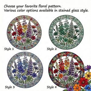 Personalized Mama Garden Suncatcher Birth Flower Stained Glass Window Hanging Mother s Day Gift
