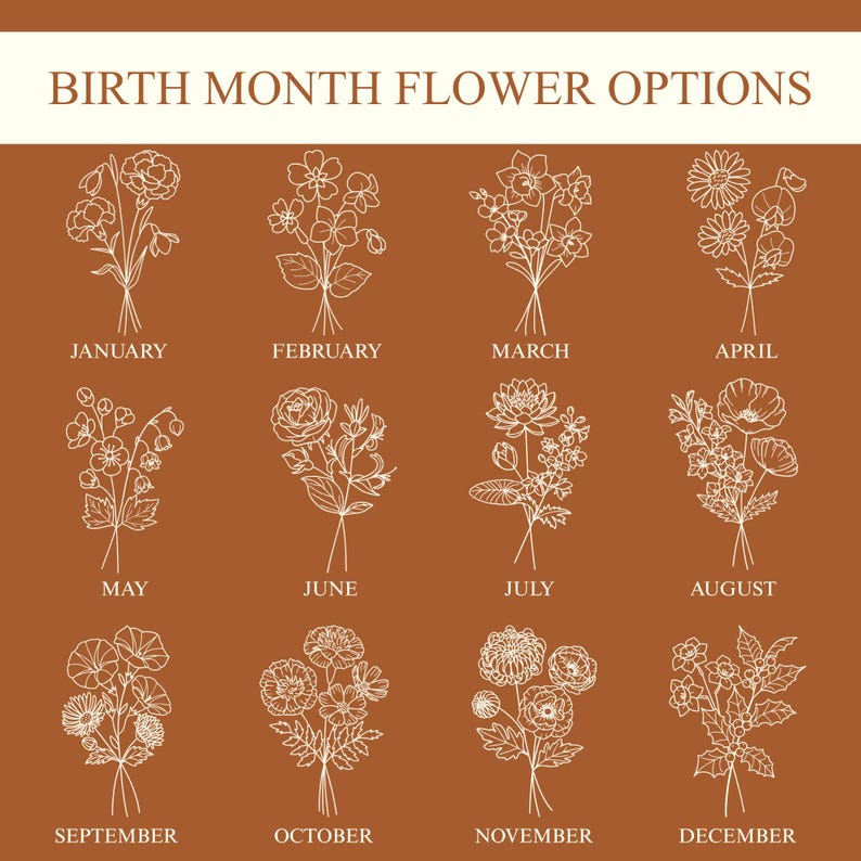 50th Birthday Journal Personalized, Birth Flower Birthday Gift Notebook, 1976 Birth Year, Fifty Birthday Gift for Women