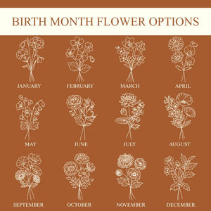 50th Birthday Journal Personalized, Birth Flower Birthday Gift Notebook, 1976 Birth Year, Fifty Birthday Gift for Women