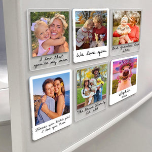 Custom Photo Magnet: Mother's Day Gift For Mom, Grandma, Family Photo Magnet, Grandma And Kids Photo Magnet, Mom And Daughter Gift