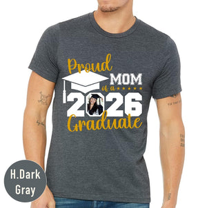 Proud Family 2026 Graduate T-Shirt, Custom Senior Grad Tee