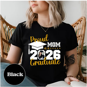Proud Family 2026 Graduate T-Shirt, Custom Senior Grad Tee