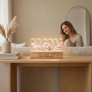 Personalized Mother's Day Name Lamp, Custom Acrylic Night Light