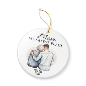 Thoughtful Gift Mom Ornament Keepsake, Gift for Mom From Son,Mothers day Gift, Boy Mom gift,Mother Son Ornament, Custom Name Senior Mom 2026