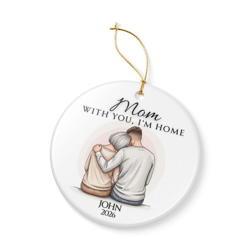 Thoughtful Gift Mom Ornament Keepsake, Gift for Mom From Son,Mothers day Gift, Boy Mom gift,Mother Son Ornament, Custom Name Senior Mom 2026
