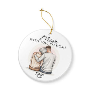 Thoughtful Gift Mom Ornament Keepsake, Gift for Mom From Son,Mothers day Gift, Boy Mom gift,Mother Son Ornament, Custom Name Senior Mom 2026