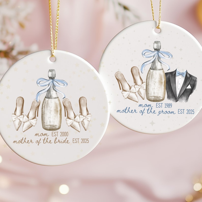 Personalized Gift for Mother of the Bride, Custom Ornament from Bride, Gift From Daughter, Wedding Keepsake for Mom, Mother's Day Gift