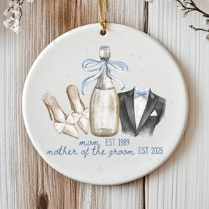 Personalized Gift for Mother of the Bride, Custom Ornament from Bride, Gift From Daughter, Wedding Keepsake for Mom, Mother's Day Gift